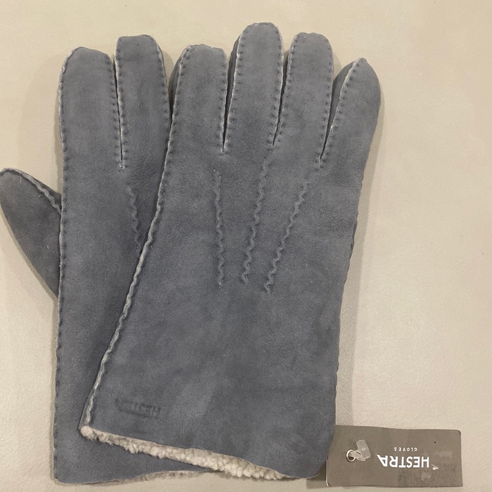 Hestra real fur sheepskin gloves NWT.